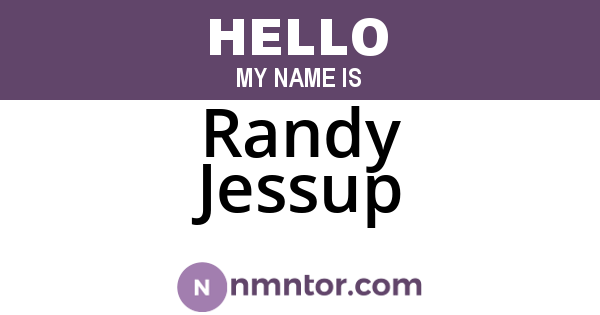 Randy Jessup