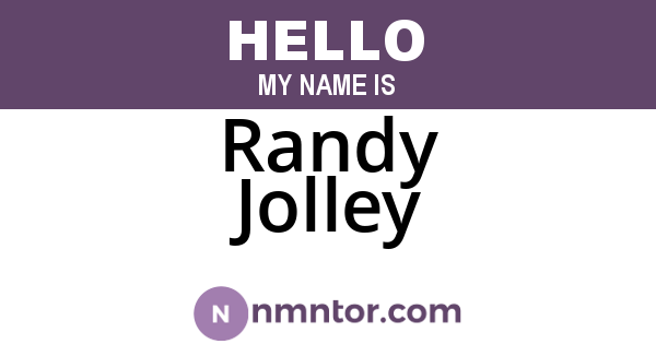 Randy Jolley