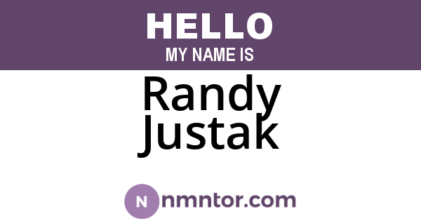 Randy Justak