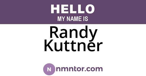 Randy Kuttner