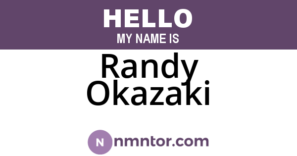Randy Okazaki