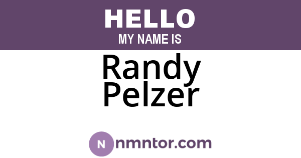 Randy Pelzer
