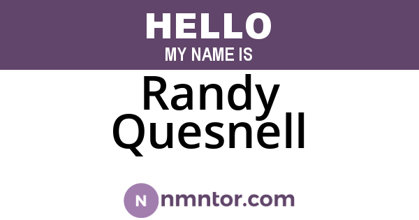 Randy Quesnell