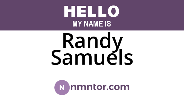 Randy Samuels