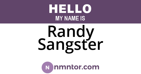 Randy Sangster