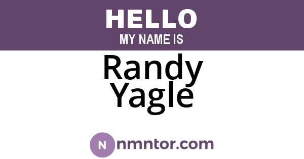 Randy Yagle