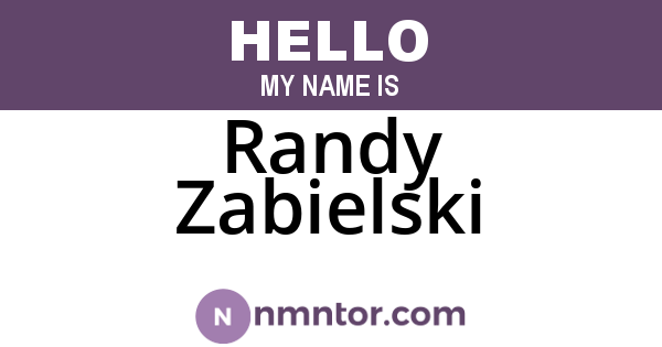 Randy Zabielski