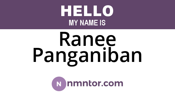 Ranee Panganiban