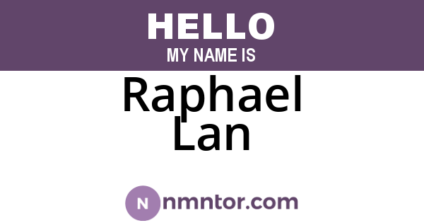 Raphael Lan