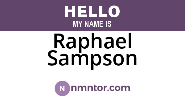 Raphael Sampson