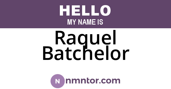 Raquel Batchelor
