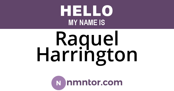 Raquel Harrington