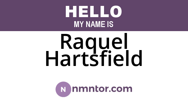 Raquel Hartsfield