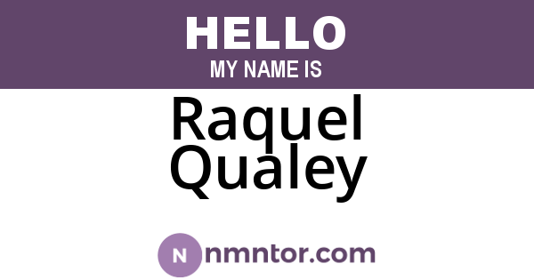 Raquel Qualey