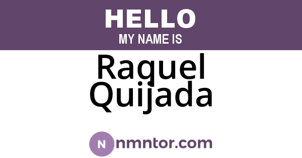Raquel Quijada