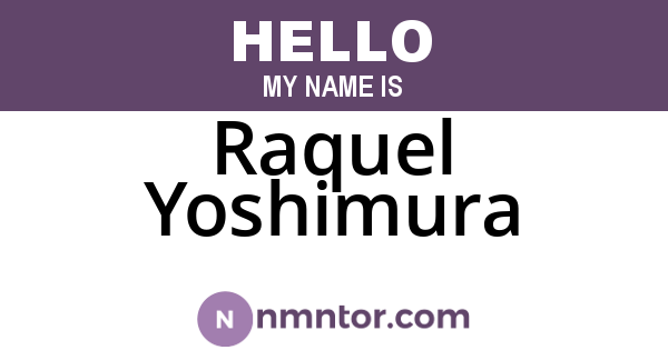 Raquel Yoshimura