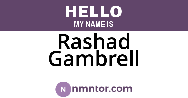 Rashad Gambrell