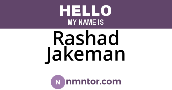Rashad Jakeman