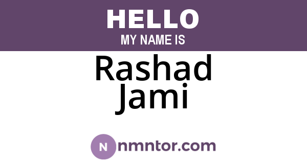Rashad Jami