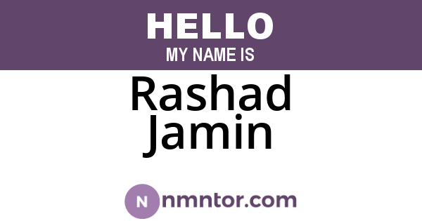 Rashad Jamin