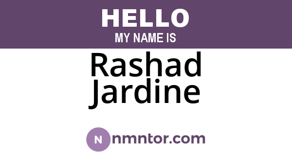 Rashad Jardine