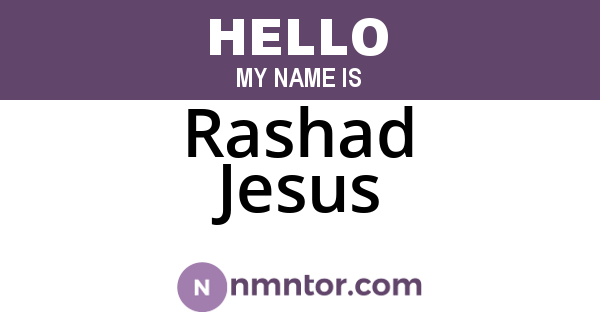 Rashad Jesus