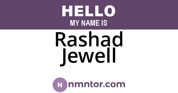 Rashad Jewell