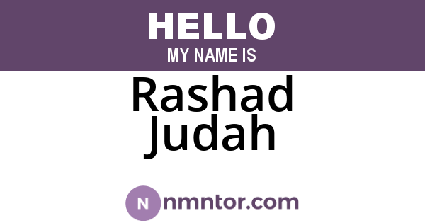 Rashad Judah
