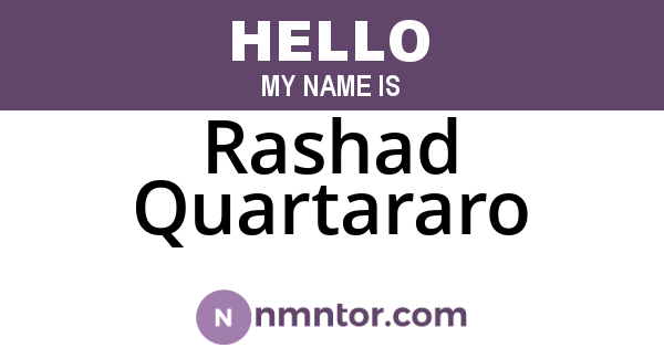 Rashad Quartararo