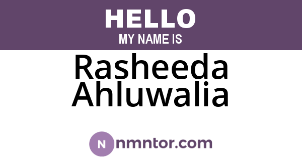 Rasheeda Ahluwalia