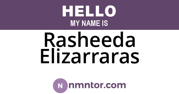 Rasheeda Elizarraras