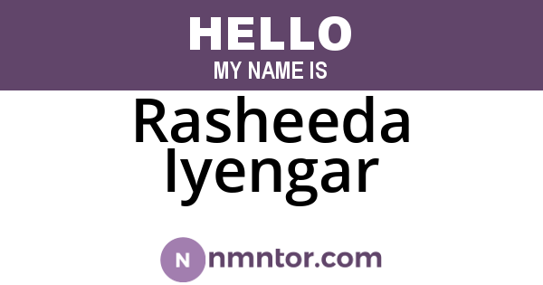 Rasheeda Iyengar