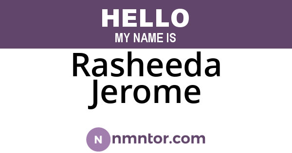 Rasheeda Jerome