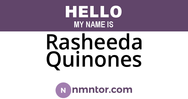 Rasheeda Quinones