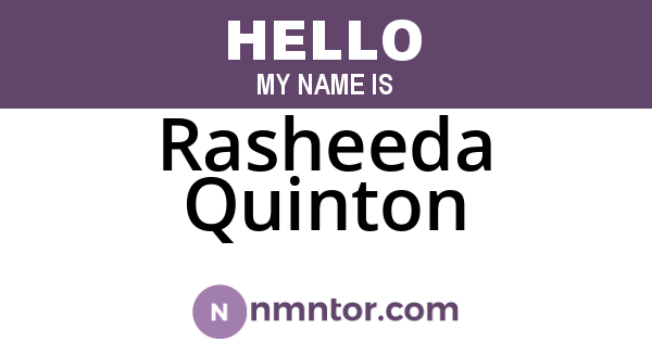 Rasheeda Quinton