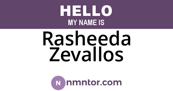 Rasheeda Zevallos