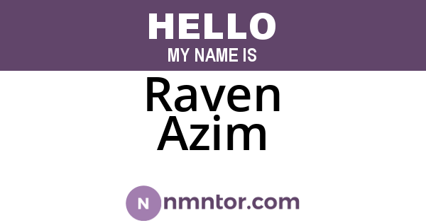 Raven Azim