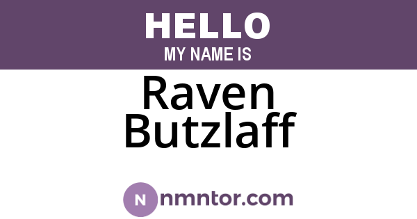 Raven Butzlaff
