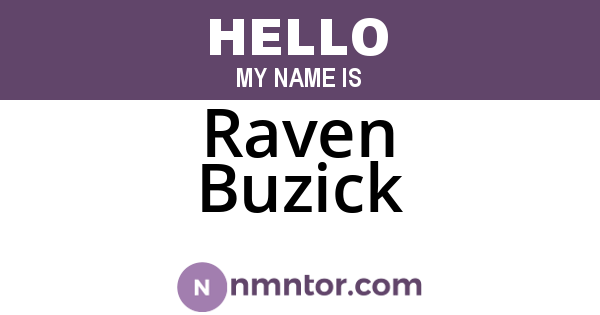 Raven Buzick