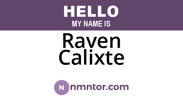 Raven Calixte