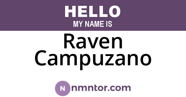 Raven Campuzano