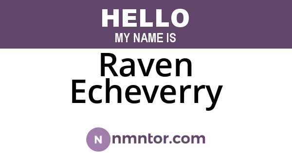 Raven Echeverry