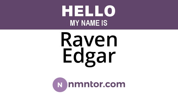 Raven Edgar