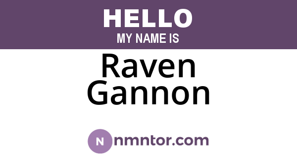 Raven Gannon
