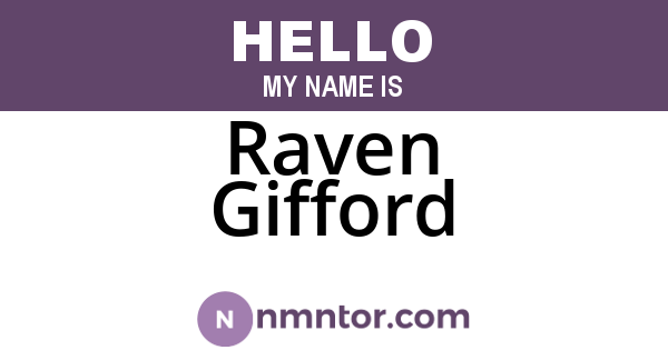 Raven Gifford