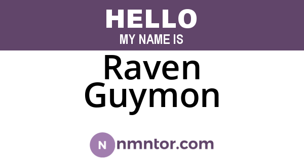 Raven Guymon