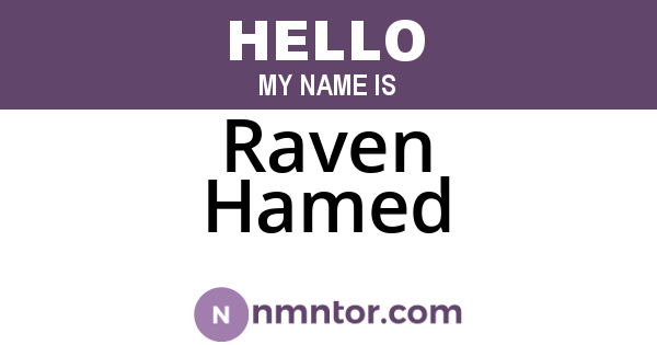 Raven Hamed