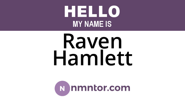 Raven Hamlett