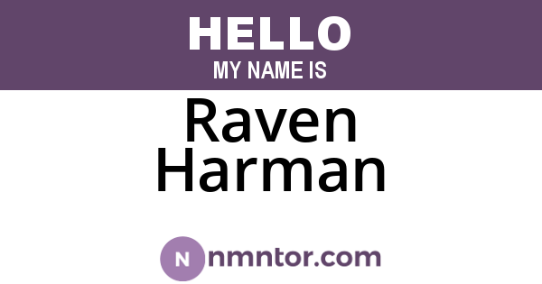 Raven Harman
