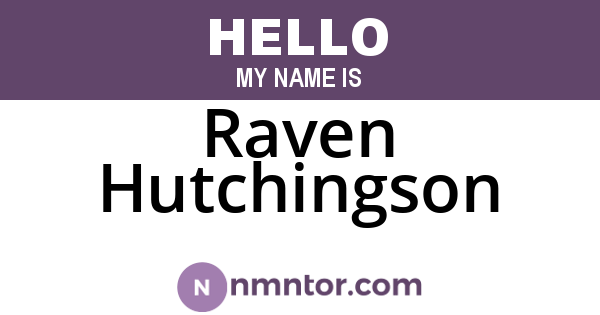 Raven Hutchingson